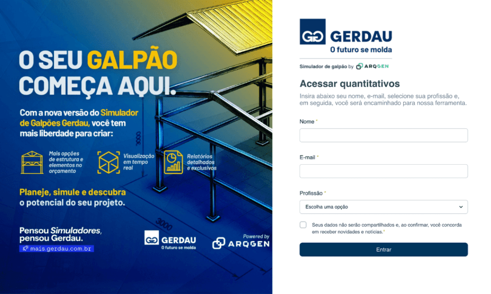 Gerdau e Arqgen impulsionam a digitalização da construção metálica